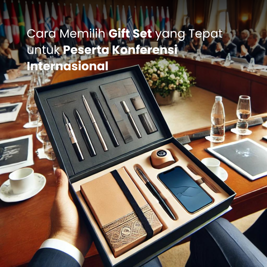 cara memilih gift set untuk peserta konferensi internasional
