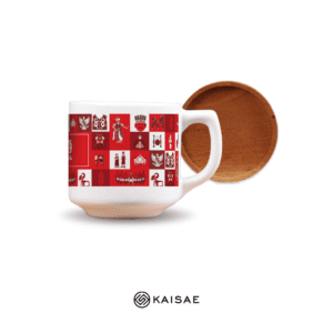 Cangkir Kustom Motif Merah Putih